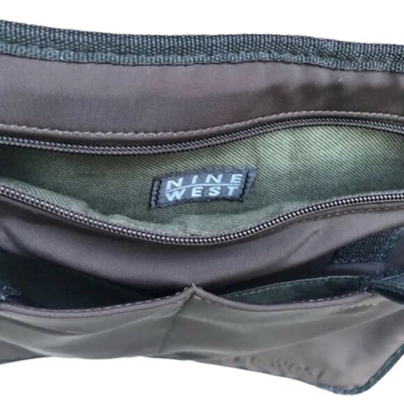 Nine West Brown Messenger Nylon Bag Adjustable Active Walking NEW - Picture 2 of 7